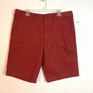Eddie Bauer Flat Front Rust Bermuda Shorts Size 38